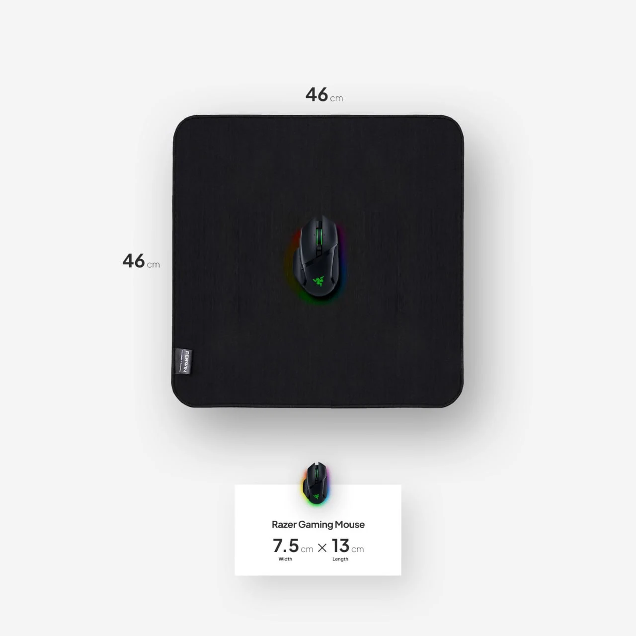 پد ماوس پروین مدل DE-35 سایز ۴۶x۴۶